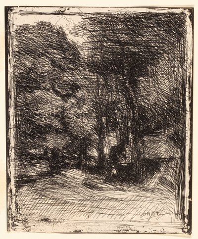 Souvenir van Bas-Bréau door Jean-Baptiste-Camille Corot