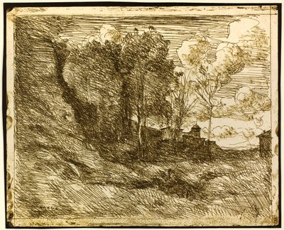 Souvenir van Ostia door Jean-Baptiste-Camille Corot