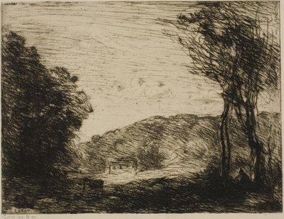 Bosrijk Platteland door Jean-Baptiste-Camille Corot