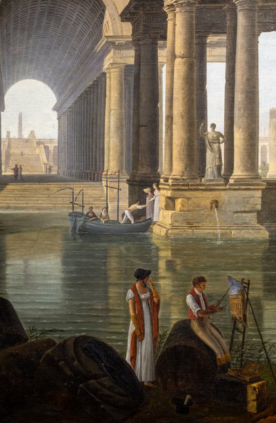 Ruïnes van een oud bad door Jean Baptiste Berlot