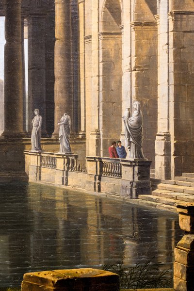Ruïnes van een oud bad door Jean Baptiste Berlot