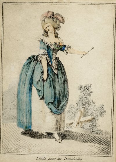 Studie voor de Demoiselles door Jean-Baptiste Huet
