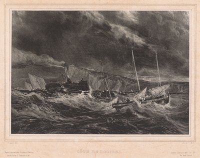 Kust van Dover door Jean-Baptiste Isabey
