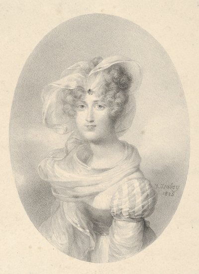Portret van mevrouw Ditte-Harmite door Jean-Baptiste Isabey