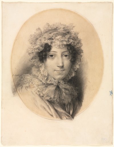 Portret van een Dame door Jean-Baptiste Isabey