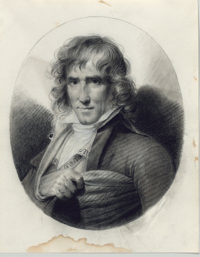 Portret van de kunstenaar Joseph Chinard door Jean-Baptiste Isabey