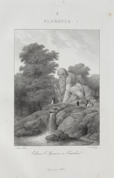 Reis naar Italië in 1822 door Jean-Baptiste Isabey