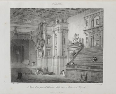 Reis naar Italië in 1822 door Jean-Baptiste Isabey