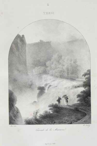 Reis naar Italië in 1822 door Jean-Baptiste Isabey