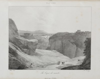Reis naar Italië in 1822 door Jean-Baptiste Isabey