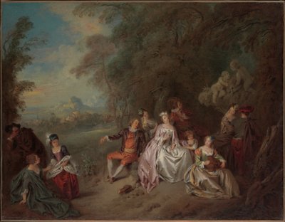 Landelijk concert door Jean-Baptiste Joseph Pater