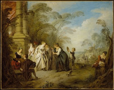 De waarzegster door Jean-Baptiste Joseph Pater