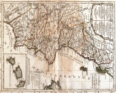 Aragon, Catalonië, Valenciaanse Gemeenschap, Murcia, Andalusië, Castilië-La Mancha en Balearen, Spanje door Jean-Baptiste Nolin