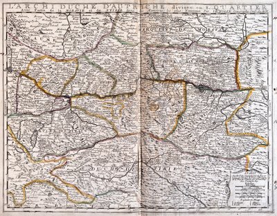 Oostenrijk (deelstaten: Opper-Oostenrijk, Neder-Oostenrijk, Burgenland), Tsjechië (Zuid-Boemië en Moravië) door Jean-Baptiste Nolin