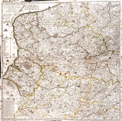 Frankrijk (Regio: Nord-Pas-de-Calais, Haute-Normandie, Picardië) België (Regio: Vlaanderen) door Jean-Baptiste Nolin
