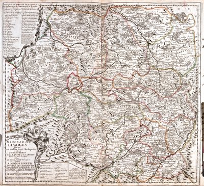 Limousin, Aquitanië, Centre (omgeving Limoges), Frankrijk door Jean Baptiste Nolin