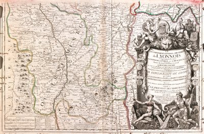 Rhône-Alpes, zuidoost Auvergne, Frankrijk door Jean Baptiste Nolin