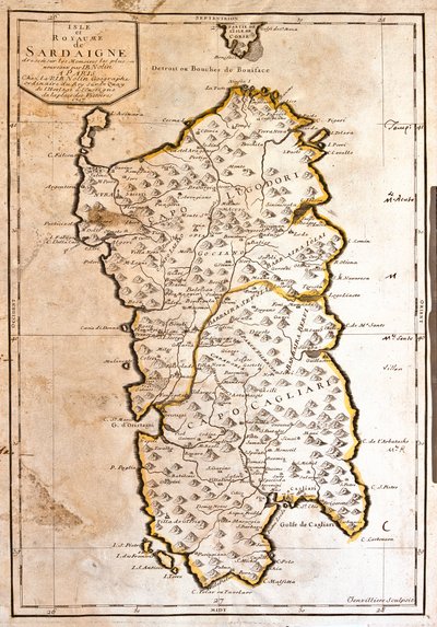 Sardinië, Italië door Jean-Baptiste Nolin