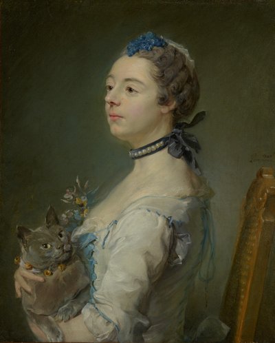 Magdaleine Pinceloup de la Grange, geboren de Parseval door Jean Baptiste Perronneau