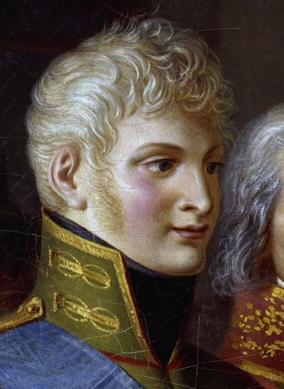 Portret van Tsaar Alexander I van Rusland (detail) door Jean Charles Tardieu
