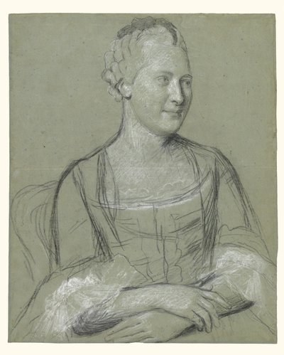 Portret van een vrouw door Jean-Étienne Liotard