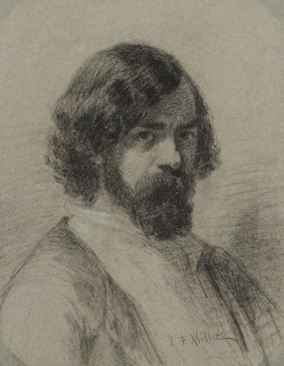 Portret van Narcisse Virgile Diaz de la Peña door Jean-Francois Millet