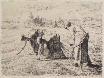 De arenleessters door Jean-Francois Millet