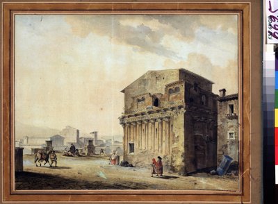 Rome, het huis van Pontius Pilatus door Jean François Thomas de Thomon