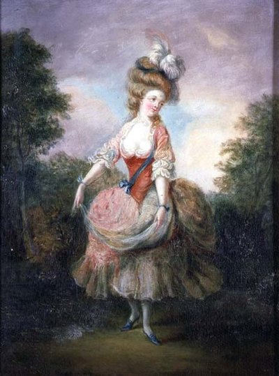 Danser met een veren hoed door Jean Frederic Schall