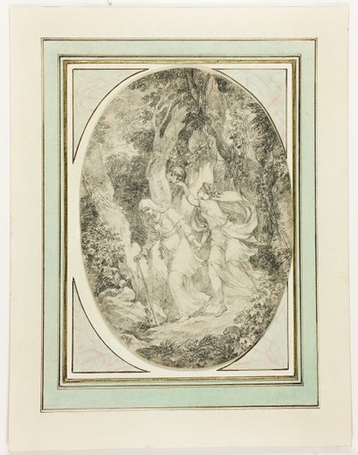 Allegorie-Ingenieuze Liefde door Jean-Honore Fragonard