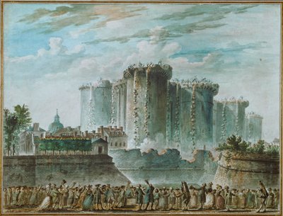 De sloop van de Bastille ... door Jean-Pierre Houel