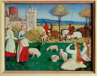 De getijden van Etienne Chavalier: de heilige Margaretha en de prefect Olybrius ... door Jean (style of) Fouquet