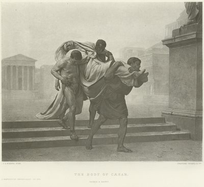 Het lichaam van Caesar door Jean Andre Rixens