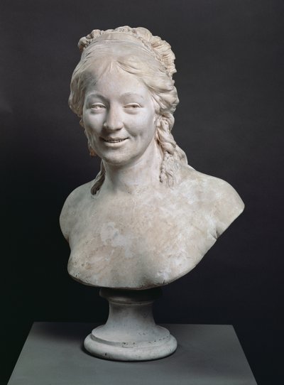 Portretbuste van Madame Houdon, de vrouw van de kunstenaar, 1786 door Jean Antoine Houdon