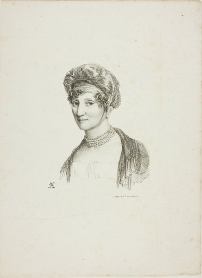 Portret van een Vrouw met een Tulband door Jean Antoine Laurent