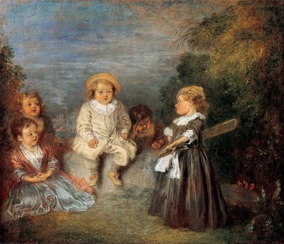 Gelukkige leeftijd! Gouden Eeuw! door Jean Antoine Watteau