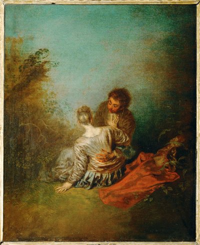 De faux pas ... door Jean Antoine Watteau
