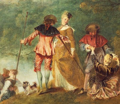 Pelgrimage naar het eiland Cythera, bekend als Inscheping naar Cythera door Jean Antoine Watteau