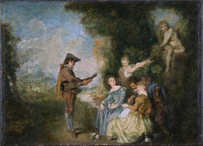 Zweeds: De liefdesles
 De liefdesles door Jean Antoine Watteau