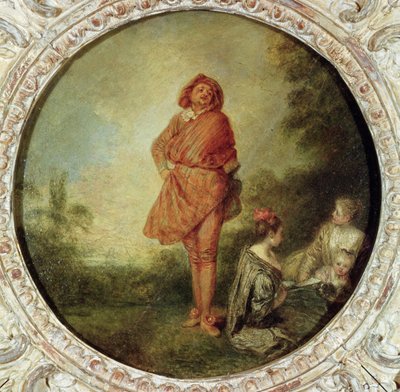 De trotse man, 1715 door Jean Antoine Watteau