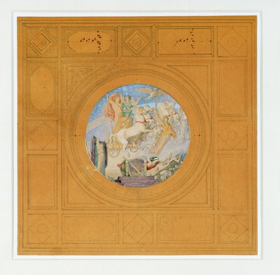 Apotheose van Napoleon I. Inscriptie, in goud, onder ... door Jean Auguste Dominique Ingres