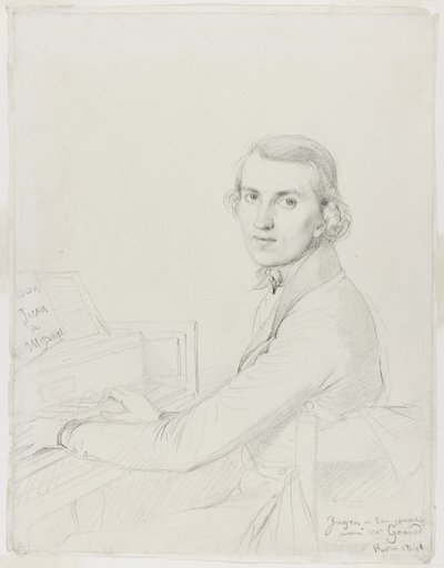 Charles Gounod, 1841 door Jean Auguste Dominique Ingres