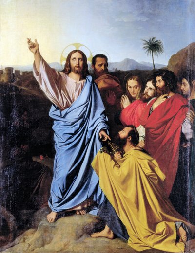 Overhandiging van de Sleutels aan Sint Petrus, door Jean Auguste Dominique Ingres door Jean Auguste Dominique Ingres