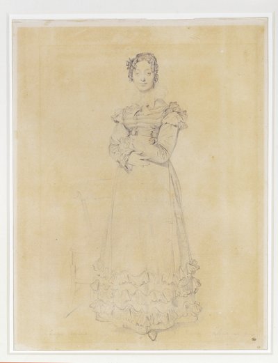 Francoise Leblanc, echtgenote van Jacques-Louis, secretaresse van Elisa ... door Jean Auguste Dominique Ingres