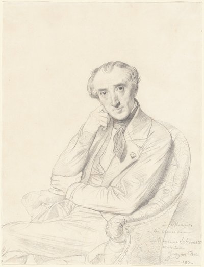 Henri Labrouste door Jean Auguste Dominique Ingres