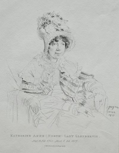 Katherine Anne Lady Glenbervie door Jean Auguste Dominique Ingres