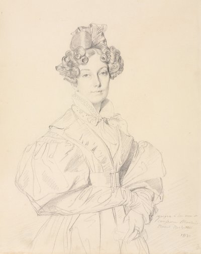 Madame Désiré Raoul-Rochette door Jean Auguste Dominique Ingres