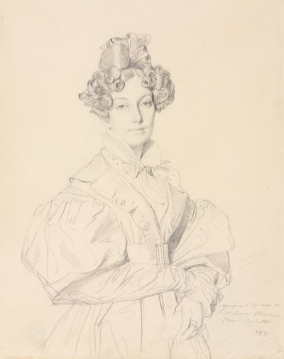 Madame Désiré Raoul-Rochette, 1830 door Jean Auguste Dominique Ingres