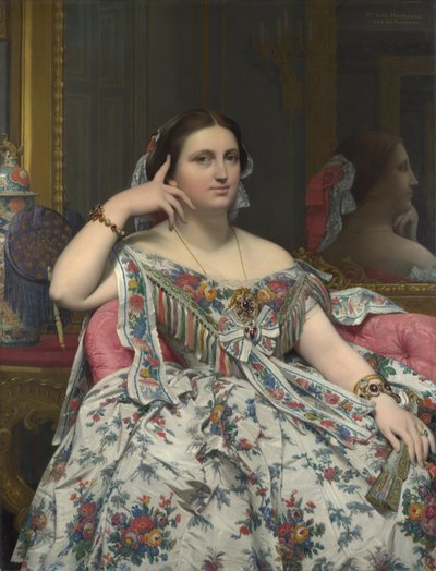Mevrouw Moitessier door Jean Auguste Dominique Ingres