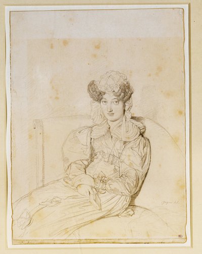 Marie Marcotte de Sainte Marie, schoonzus van Marcotte ... door Jean Auguste Dominique Ingres